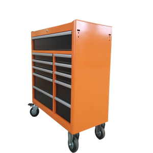 42 in 11drawer Orange Steel Roller Cabinet Tool Chest