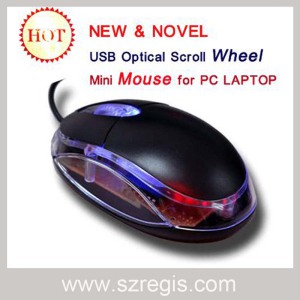 USB LED Wired Mice Scroll Wheel Mini Optical Computer Mouse