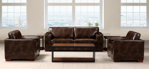 Factory Price Classic Design Leather Combination Office Sofa (HX-CF020)